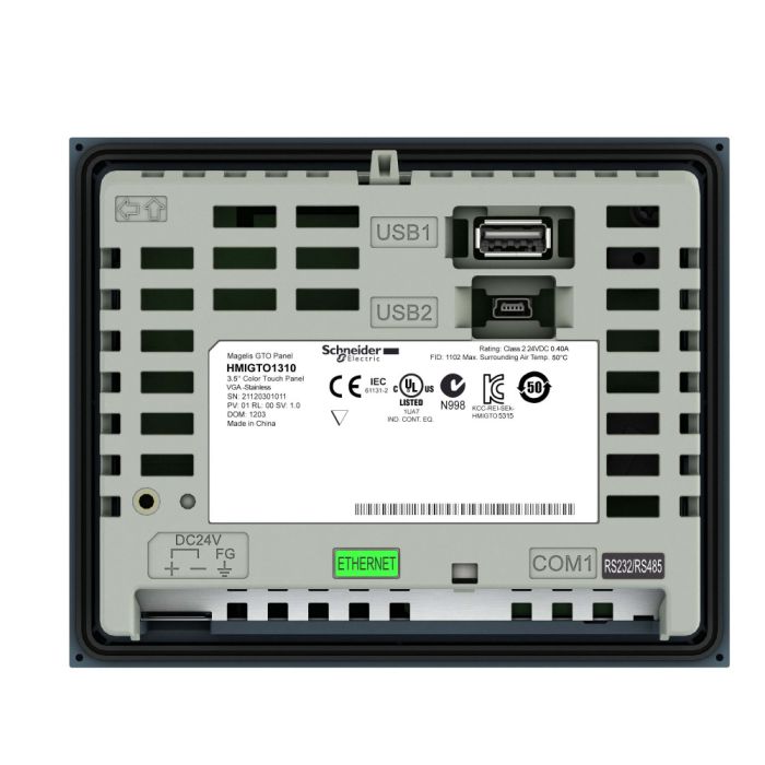 SE Сенсорный ЦВ терминал 3,5 TFT 6 кнопок 1 RJ45 RS232/485 Ethernet TCP/IP 96Mб/512кБ
