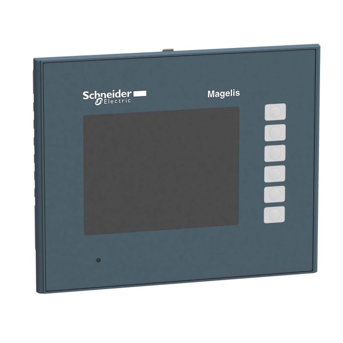 SE Magelis Сенсорный цветной терминал 3,5' 320х240 TFT 6 кн.,RJ45 RS232/485 SUB-D 64Мб/128кБ