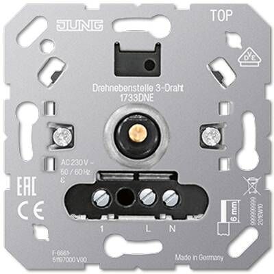 JUNG Роторная спутниковая вставка 3-проводная