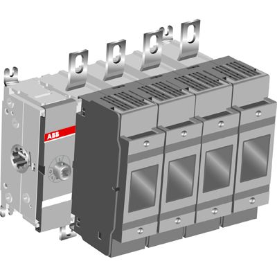 ABB OS4 Рубильник OS400D04F до 400А 4-полюсный (без ручки)