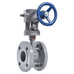 Затвор стальной дисковый с тройным эксцентриситетом DN 600 PN 16 до 425гр., фланцевый, с редуктором, ЗПД-САЗ Арма-Пром