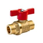 Кран латунный шаровой 11Б27п1 DN 15 PN 25 бабочка штуцер-штуцер БАЗ Кран латунный шаровой 11Б27п1 DN 15 PN 25 бабочка штуцер-штуцер БАЗ