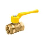 Кран латунный шаровой газовый 11Б27п DN 50 PN 16 (25) рычаг муфта-муфта БАЗ Кран латунный шаровой газовый 11Б27п DN 50 PN 16 (25) рычаг муфта-муфта БАЗ