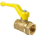 Кран латунный шаровой газовый 11Б27фтМ DN 50 PN 16 рычаг, муфта-муфта, Valfex, VF.271 Кран латунный шаровой газовый 11Б27фтМ DN 50 PN 16 рычаг, муфта-муфта, Valfex, VF.271
