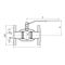 Кран стальной шаровой 11с38п DN 150 PN 25, фланцевый, полный проход, 400мм, Breeze