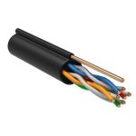Кабель витая пара F/UTP кат.5e 4х2х24AWG solid CU LDPE OUTDOOR GENERICA трос черн. 305м (м) ITK BC3-C5E04-359-305-G Кабель витая пара F/UTP кат.5e 4х2х24AWG solid CU LDPE OUTDOOR GENERICA трос черн. 305м (м) ITK BC3-C5E04-359-305-G