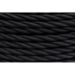 Провод ретро 3х1.5 матов. черн. (уп.50м) Bironi B1-434-73-50