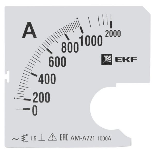 EKF PROxima Шкала сменная для A721 1000/5А-1,5