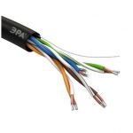 Кабель витая пара U/UTP кат.5e 4х2х24AWG solid CCA PE OUTDOOR SIMPLE черн. 305м (м) Эра Б0044436 Кабель витая пара U/UTP кат.5e 4х2х24AWG solid CCA PE OUTDOOR SIMPLE черн. 305м (м) Эра Б0044436