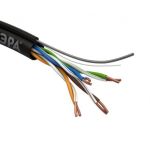 Кабель витая пара U/UTP кат.5e 4х2х24AWG solid CU PE OUTDOOR трос черн. (уп.305м) Эра Б0044432 Кабель витая пара U/UTP кат.5e 4х2х24AWG solid CU PE OUTDOOR трос черн. (уп.305м) Эра Б0044432