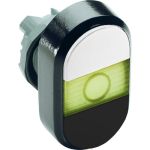 ABB MPD Кнопка двойная MPD5-11Y (белая/черная) желтая линза без текста