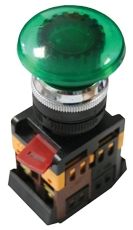 EKF PROxima Кнопка AELA-22 зеленая с подсветкой NO+NC 24В