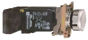 SE XB4 Кнопка 22мм 110-120В с возвратом, с подсветкой XB4BW3135