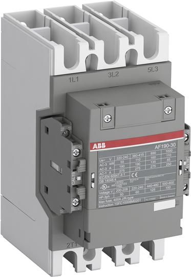 ABB Контактор AF190-30-11-33, катушка 100-250В AC/DC с интерфейсом для подключения к ПЛК