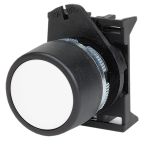 DKC Кнопка плоская без фиксации, белая