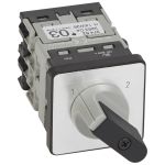 Legrand Переключатель на 2 направления без положения ''0'' PR12 3П 6 контактов крепление на дверце