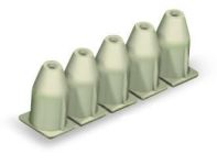 Wago стопор изоляции 0.25 - 0.5 мм? 5 штук / полоса, светло-серые 769-471