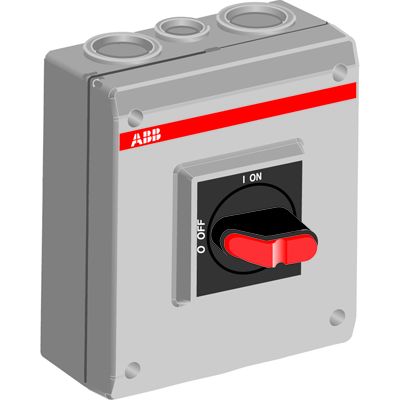 ABB OTP63T3M Выключатель-разъединитель в боксе до 63А(АС23А) 3х-полюсный, 1НО доп. контакт