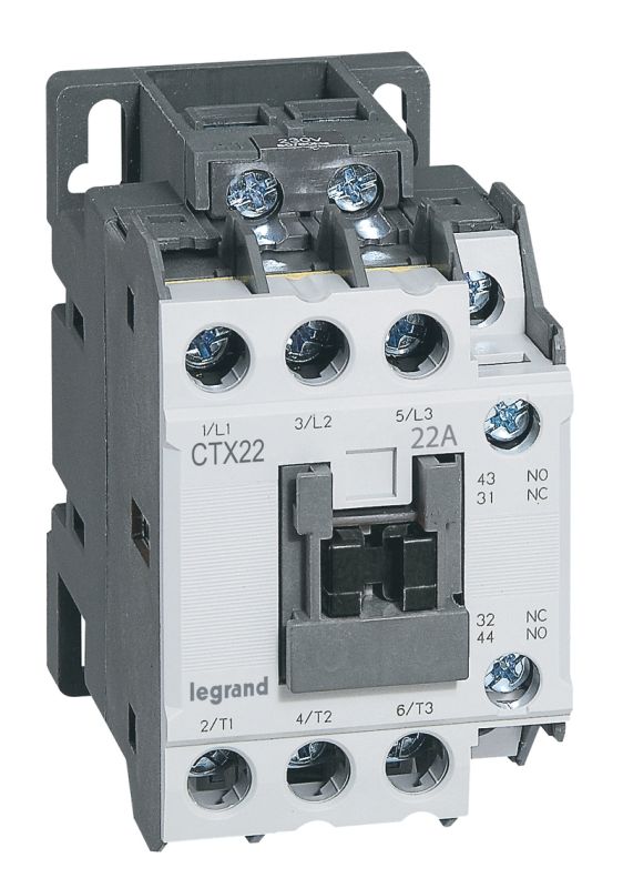 Legrand CTX3 Контактор 22 3P 22A (AC-3) 1но1нз ~110В