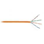 Кабель U/UTP 4 пары кат.5e класс D 100МГц ож BC чистая медь внутр. LSZH нг(B)-HF оранж. (уп.305м) NETLAN EC-UU004-5E-LSZH-OR