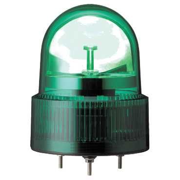 SE Лампа маячок вращающийся зеленая 24В AC/DC 120мм XVR12B03