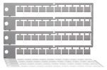 Finder Блок маркировок для 19.21, пластик, 40 этикеток Finder Блок маркировок для 19.21, пластик, 40 этикеток