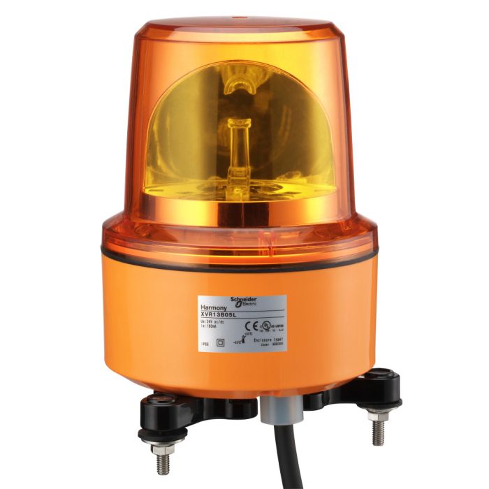 SE Лампа маячок вращающийся оранжевая 24В AC/DC 130мм