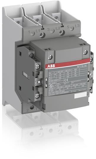 ABB Контактор AF116-30-11-34, катушка 250-500В AC/DC с интерфейсом для подключения к ПЛК