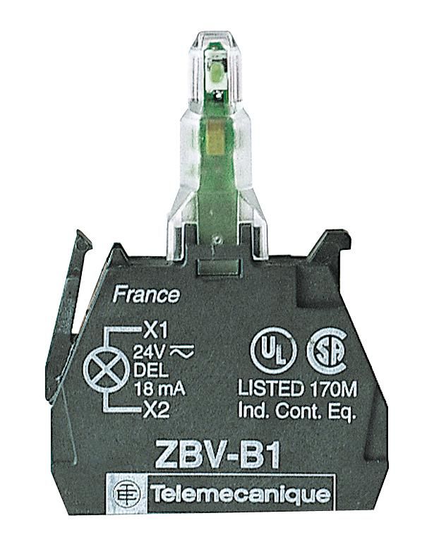 SE XB5 Блок подсветки светодиодный белый для кнопок и переключателей XB4, XB5