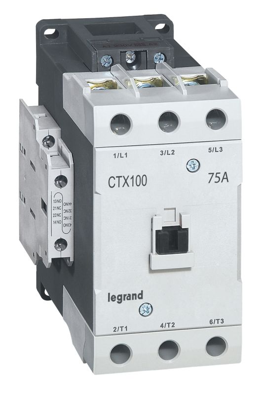 Legrand CTX3 Контактор 100 3P 75A (AC-3) 2но2нз =24В
