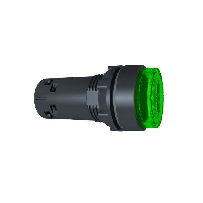 SE XB7 Кнопка 22мм 230В зеленая с подсветкой