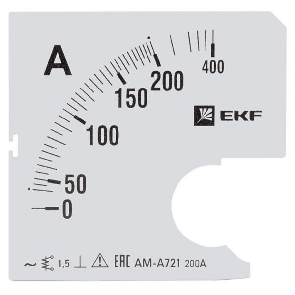 EKF PROxima Шкала сменная для A721 200/5А-1,5