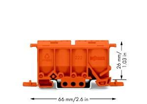 WAGO Фиксирующий держатель для вертикальной установки клемм серии 222 на DIN-рейку