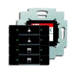 ABB 6127/01-885-500 Сенсор 4-клавишный с коплером в комплекте, чёрный бархат ABB 6127/01-885-500 Сенсор 4-клавишный с коплером в комплекте, чёрный бархат