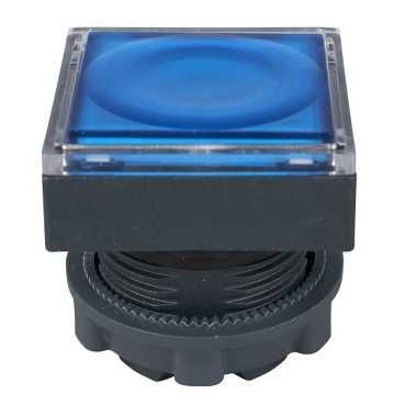 SE XB5 Головка кнопки 22мм квадратная синяя с подсветкой, с возвратом ZB5CW363