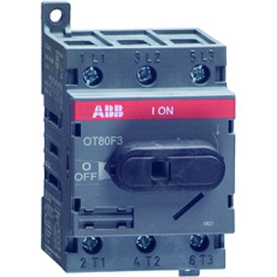 ABB OT63F4N2 Выключатель-разъединитель 4Р 63А на DIN-рейку или монтажную плату(с резерв. ручкой)
