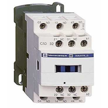 SE Auxiliary contactors Промежуточное реле 3НО+2НЗ, цепь управления 110В DC (CAD32FD)