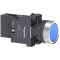 SE Кнопка с подсветкой LED, 220В,синяя,1НO
