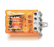 Finder Шаговое электромеханическое реле; 2NO 10А, 3 состояния; контакты AgNi; питание 230В АC; монтаж в коробке; фланец; степень защиты IP20