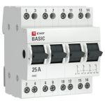EKF Basic Трехпозиционный переключатель 4P 25А EKF Basic Трехпозиционный переключатель 4P 25А