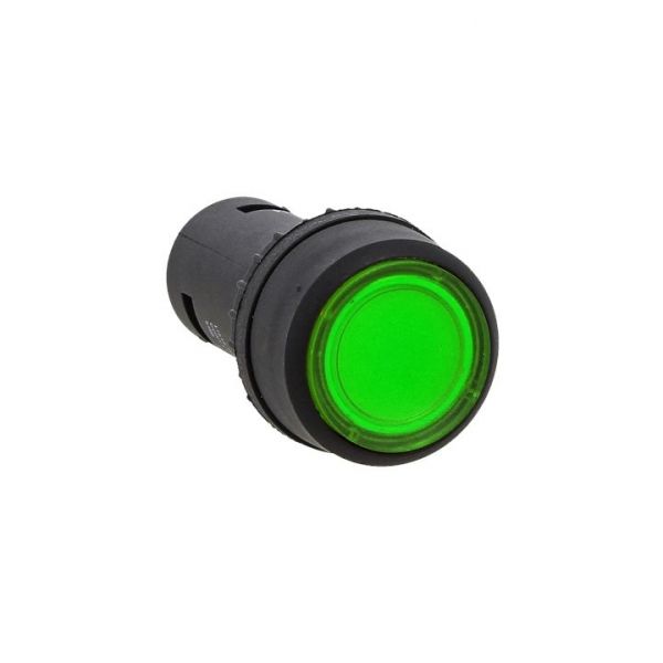 EKF PROxima Кнопка SW2C-10D с подсветкой зеленая NO 24В