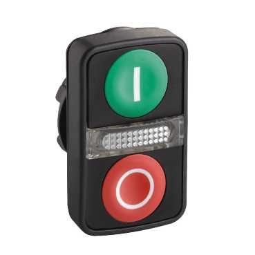 SE XB5 Головка кнопки двойная с маркировкой, с подсветкой