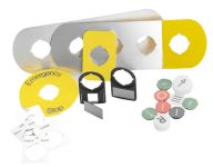 ABB Колпачок с текстом для кнопок с подсветкой и ламп KTC2-9027