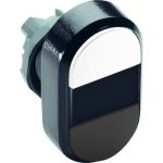 ABB MPD Кнопка двойная MPD8-11B (белая/черная) непрозрачная черная линза с текстом (START/STOP)