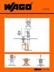 Wago Наклейка-инструкция для клемм для монтажа на рейку с фронтал Серия от 279 до 285 210-186