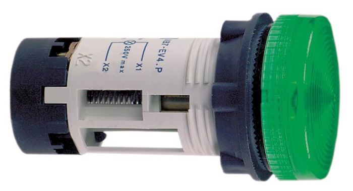 SE XB7 Лампа сигнальная зелёная (цоколь BA 9s, лампа в комплект поставки не входит)