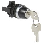 Legrand Osmoz Переключатель с ключом № 455. в сборе 2 положения с фиксацией, черный