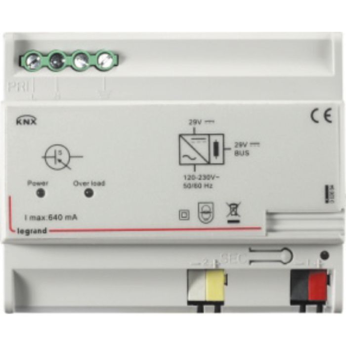 Legrand KNX Системный блок питания 640мА. DIN 6 модулей.