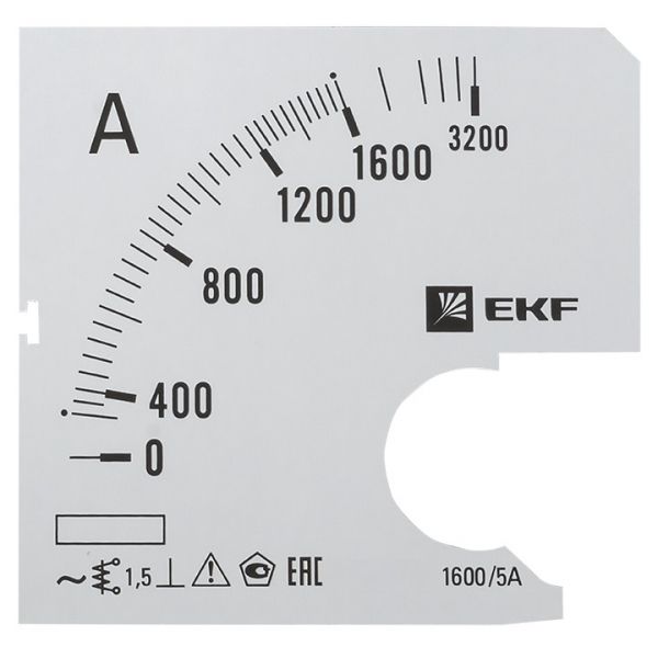 EKF PROxima Шкала сменная для A721 1600/5А-1,5