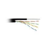 Кабель витая пара U/UTP кат.5e 4х2х24AWG solid CU PE OUTDOOR трос черн. 305м (м) Rexant 01-0046 Кабель витая пара U/UTP кат.5e 4х2х24AWG solid CU PE OUTDOOR трос черн. 305м (м) Rexant 01-0046